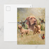 De Hongaarse Wirehaired Vizsla Feestdagenkaart (Voorkant / Achterkant)