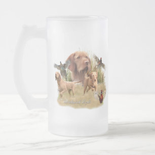 De Hongaarse Wirehaired Vizsla Matglas Bierpul