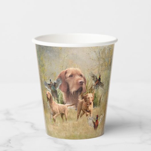 De Hongaarse Wirehaired Vizsla Papieren Bekers (Voorkant)