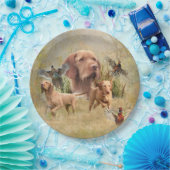 De Hongaarse Wirehaired Vizsla Papieren Bordje (Feest)