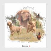 De Hongaarse Wirehaired Vizsla Sticker (Vel)