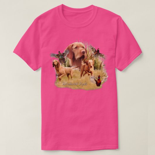De Hongaarse Wirehaired Vizsla T-shirt (Design voorkant)