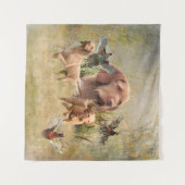 De Hongaarse Wirehaired Vizsla Wandkleed (Voorkant (horizontaal))