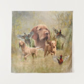 De Hongaarse Wirehaired Vizsla Wandkleed (Voorkant)