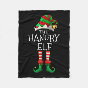 De hongerige elf familie bijpassende leuke kerst k fleece deken