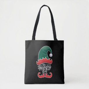 De Hongerige Elf Familie Matching Groep Kerstmis Tote Bag