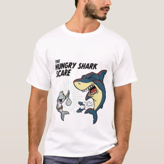 De hongerige haaienschrik t-shirt