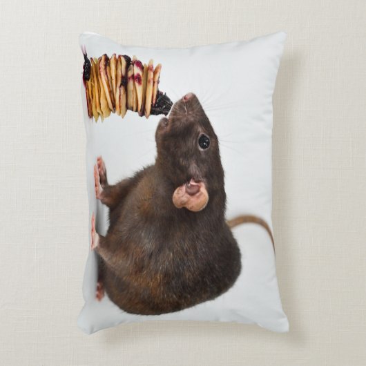 De hongerige rat accent kussen (Voorkant(Verticaal))
