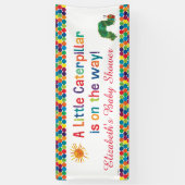 De Hongerige Rups Baby Shower Spandoek (Verticaal)