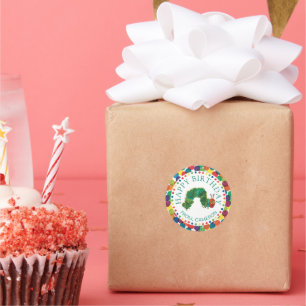De hongerige rups Happy Birthday Gift Ronde Sticker