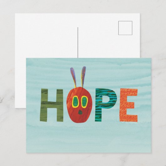 De hongerige rups hoopt briefkaart (Voorkant / Achterkant)