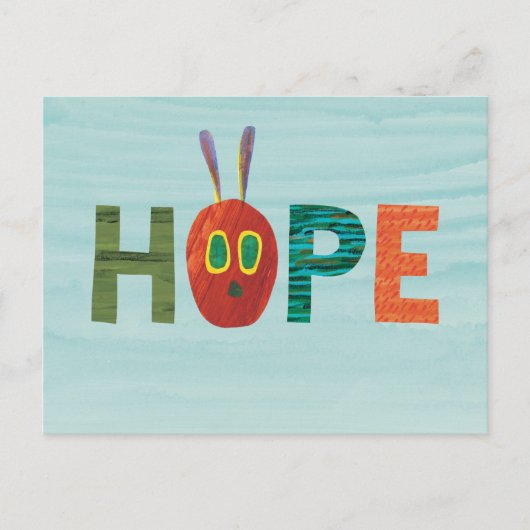 De hongerige rups hoopt briefkaart (Voorkant)