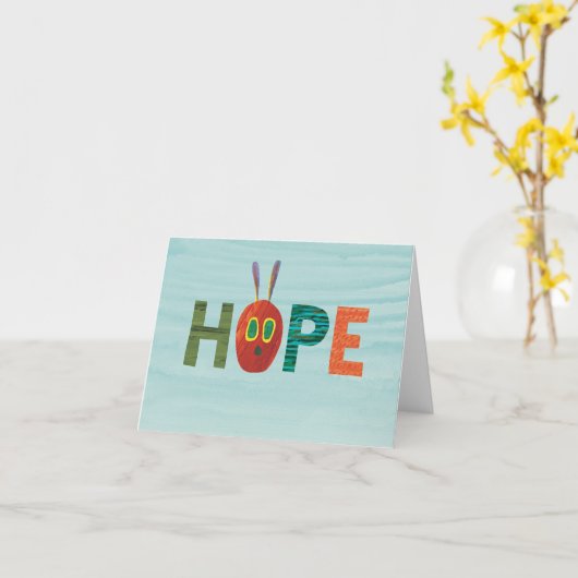 De hongerige rups hoopt kaart (Gele Bloem)