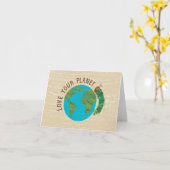 De hongerige rups houdt van jullie planeet kaart (Gele Bloem)