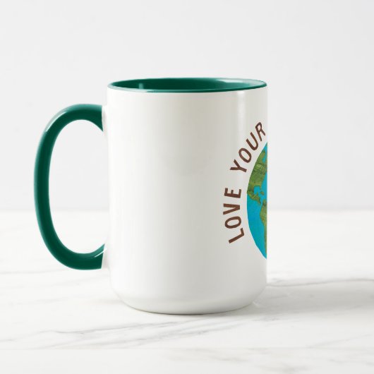 De hongerige rups houdt van jullie planeet mok (Links)