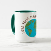 De hongerige rups houdt van jullie planeet mok (Voorkant links)