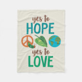 De hongerige rups ja tegen hoop fleece deken (Voorkant)