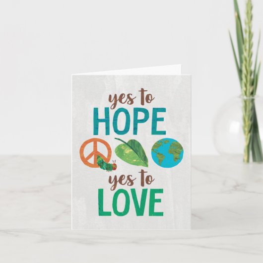 De hongerige rups ja tegen hoop kaart (Voorkant)