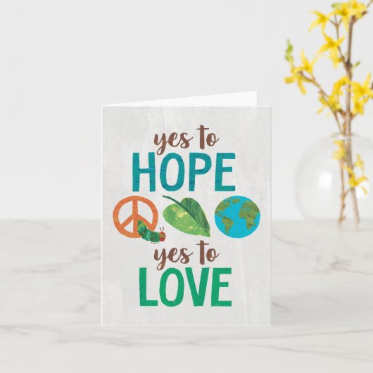 De hongerige rups ja tegen hoop kaart (Gele Bloem)