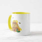 De hongerige rups redt de bijen mok (Voorkant links)