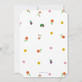 De hongerige rups | Roze Baby shower Kaart (Achterkant)