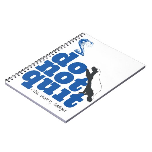 De honingbadger stopt niet notitieboek (Linkerzijde)