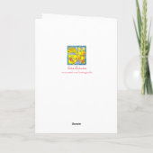 De Honingraat Daisy Thinking van de bij van u Kaart (Achterkant)