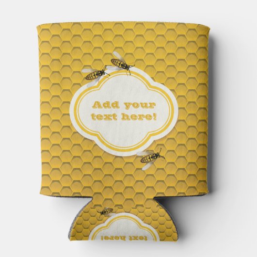 De Honingraat en Bijen Blikjeskoeler (Achterkant)