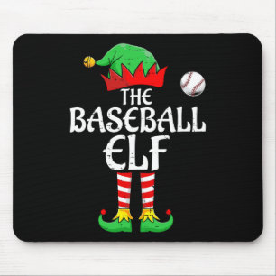 De honkbal elf familie bijpassende groep kerst S Muismat