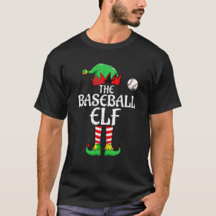 De honkbal elf familie bijpassende groep kerst S T-shirt