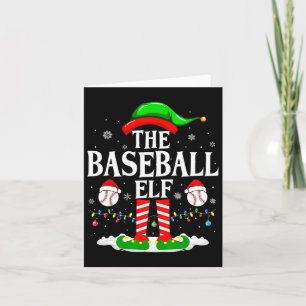 De Honkbal Elf Grappig Matching Xmas Baseball Chri Kaart