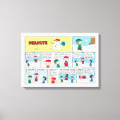 De honkbalherinneringen van Charlie Brown Canvas Afdruk (Voorkant)