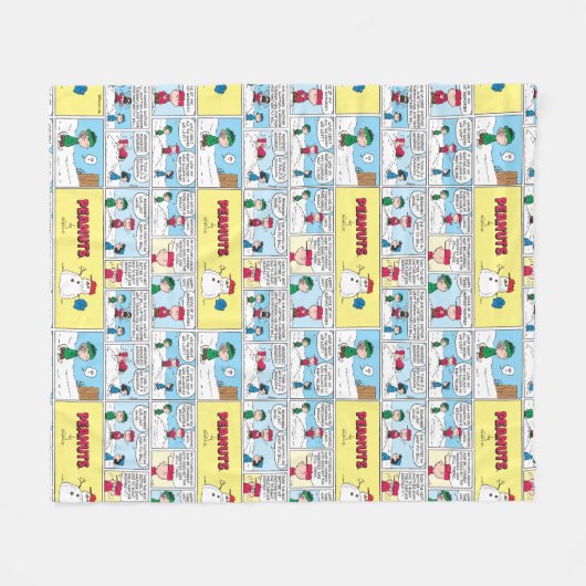 De honkbalherinneringen van Charlie Brown Fleece Deken (Voorkant (Horizontaal))