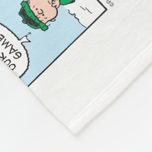 De honkbalherinneringen van Charlie Brown Fleece Deken (Hoek)