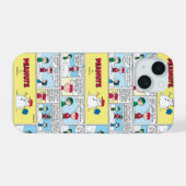 De honkbalherinneringen van Charlie Brown iPhone 15 Case (Achterkant horizontaal)