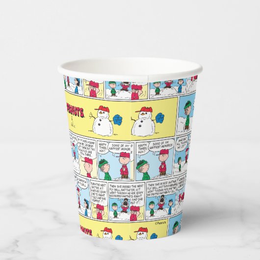 De honkbalherinneringen van Charlie Brown Papieren Bekers (Rechts)