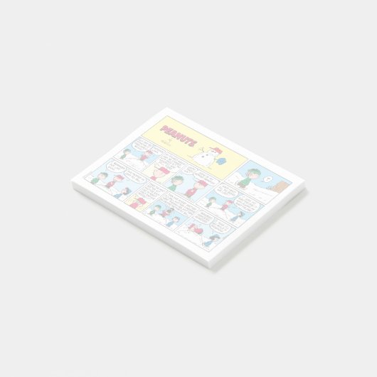 De honkbalherinneringen van Charlie Brown Post-it® Notes (Schuin)