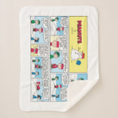 De honkbalherinneringen van Charlie Brown Sherpa Deken (Voorkant)