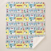 De honkbalherinneringen van Charlie Brown Sherpa Deken (Voorkant)