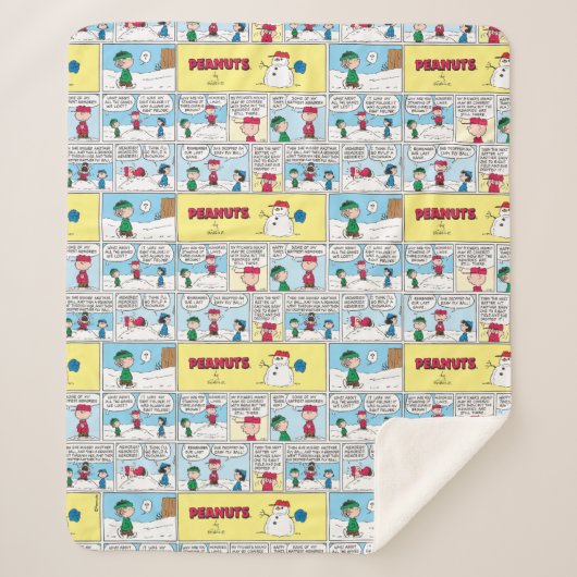 De honkbalherinneringen van Charlie Brown Sherpa Deken (Voorkant)