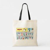 De honkbalherinneringen van Charlie Brown Tote Bag (Achterkant)