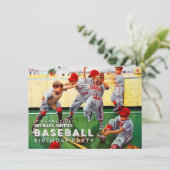 De honkbalwedstrijd wordt georganiseerd door jonge kaart (Staand voorkant)