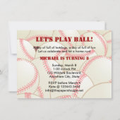 De honkbalwedstrijd wordt georganiseerd door jonge kaart (Achterkant)