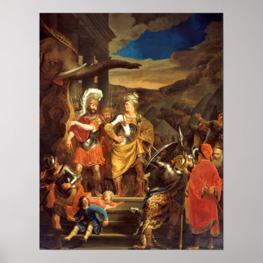 De Hooch - Ferdinand Bol Fabritius en Pyrrhus Poster (Voorkant)
