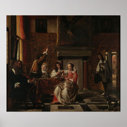 De Hooch - Happy Company Poster (Voorkant)