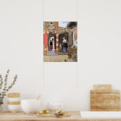 De Hooch - Hogere Kamer 1658 Poster (Keuken)