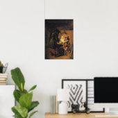 De Hooch - Tric Trac Speler Poster (Thuiskantoor)