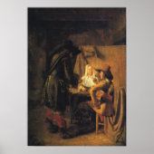 De Hooch - Tric Trac Speler Poster (Voorkant)