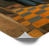 De Hooch - vrouw met kind in pantry Poster (Hoek)