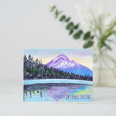 De Hood Sunrise aan het Lost Lake CUSTOM Briefkaart (Staand voorkant)